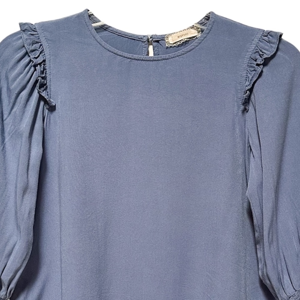 Soprano Ruffle Long Sleeve Girls Top - Picture 3 of 8